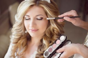 bridal makeup application