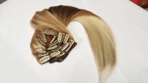 Clip-on hair extensions